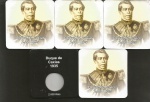 5 CARTELAS PARA MOEDAS NOVAS . DUQUE DE CAXIAS