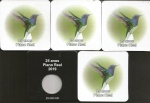 5 CARTELAS PARA MOEDAS NOVAS . 25 ANOS PLANO REAL