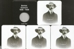 5 CARTELAS PARA MOEDAS NOVAS . SANTOS DUMONT 1936-1938