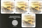 5 CARTELAS PARA MOEDAS NOVAS . SESQUICENTENÁRIO DA INDEPENDÊNCIA DO BRASIL 1972