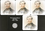 5 CARTELAS PARA MOEDAS NOVAS . VISCONDE DE MAUÁ 200 REIS 1936-1938
