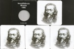 5 CARTELAS PARA MOEDAS NOVAS . INCONFIDÊNCIA MINEIRA 1992- TIRADENTE