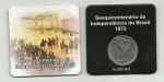 CARTELA COM A MOEDA SESQUICENTENARIO DA INDEPENDENCIA - 1972