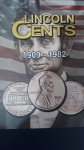 Album para moeads lincoln cents. 1909-1982 e 1983 a 2046, são 2 albuns