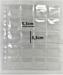 FOLHA PVC PARA MOEDAS COM 20 LUGARES - CABE COIN HOLDER - 03 UNIDADES