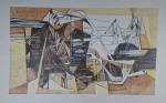 LITOGRAFIA-ROBERTO BURLE MARX-1979- "ERICA" 46/200. 47cm x 64cm assinado,titulada,datado e n