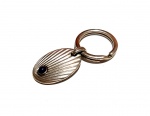 Fashion Luxo Jóias Coleção, Original Chaveiro Cartier em Prata de Lei 925, Concha com Lápis Lazúlli, medindo 6cm. Peso total 25gr