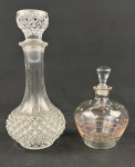 Licoreira de vidro 2. 25 cm e 16 cm.