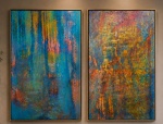 Victoriano Resende Duo, Tinta Acrílica sobre tela. Ano 2026. Medindo:150x83cm. Arte está no Chassi 