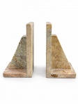 DIVERSOS, par (2) de serres livres confeccionados em pedra sabão, medindo 13,5x15x7,5cm.