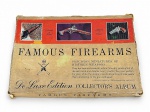 COLECIONISMO, um (1) Famous Firearms  De Luxe Edition Collectors Album, da Marx, Made in U.S.A., composto por miniaturas de armas históricas em metal fundido e plástico, incluindo rifles, carabinas, pistolas e revólveres, além de coldres em miniatura. Acompanha caixa original ilustrada com instruções internas. Conjunto e embalagem com sinais de uso, desgaste e envelhecimento. No estado da foto, maior peça medindo 19cm e menor 5cm.