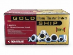 SOM, um (1) sistema Home Theater GOLDSHIP X-POWER, com sistema 5.1 Channel Surround Sound, potência indicada de 2000W PMPO, composto, conforme embalagem, por cinco caixas acústicas satélite e um subwoofer, com controles de áudio e compatibilidade para PC/MAC, MP3, DVD, VCD, CD, PS2 e outros equipamentos. Voltagem 110V. Acompanha caixa original com desgastes. Funcionamento não testado. Peças ainda no plástico.
