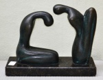 Maria Martins, `Escultura em Bronze` - Escultura em Bronze - Base de Marmore medindo H17xL20xP7cm, Sem assinatura