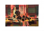 Enrico Bianco, `Natureza Morta 86/100` - serigrafia medindo 50x70cm, a.c.i.d