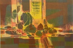Enrico Bianco, `Natureza Morta P/A` - serigrafia medindo 50x70cm, a.c.i.d