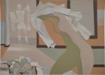 Enrico Bianco, `Nú 90/100` - serigrafia medindo 48x66cm, a.c.i.d