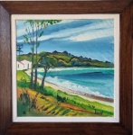 Inimá de Paula, `Paisagem` - óleo sobre tela medindo 50x50cm, a.c.i.d