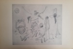 Portinari, `Sem titulo` - Litogravura medindo 54x36, Sem assinatura