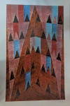 Alfredo Volpi, `Ogiva P.I.` - gravura medindo 89X58,5, a.c.i.d