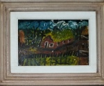 José Antônio da Silva, `Cena Rural` - Óleo sobre Cartão medindo 26 x 19, datado de 1981, a.c.e e verso