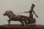 Elson Sposito, `Biga Romana` - Técnica mista medindo 44x24, a.c.i.e