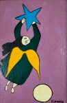 DJANIRA DA MOTTA E SILVA, `Anjo` - óleo sobre cartão medindo 8,5 x 19,5, a.c.i.d