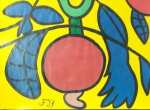 Francisco Brennand, `Caju` - guache sobre papel medindo 20 x 27, a.c.i.e
