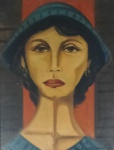 Emiliano Di Cavalcanti, `Figura` - Óleo sobre tela medindo 35 x 27, a.c.i.d (Com Certificado de Autenticidade )