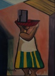 Emiliano Di Cavalcanti, `Baiana` - guache sobre papel medindo 21 x 30, a.c.i.d