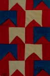 Alfredo Volpi, `Bandeirinhas` - tempera sobre papel medindo 24x17, a.c.i.d