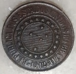 Brasil, 40 réis, 1912, Bronze, Escassa.