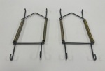 Par de Suportes/ganchos de metal para pratoComprimento 13 cm
