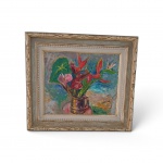 TADASHI KAMINAGAI (19041982) "Fleurs Tropical "  , Óleo sobre tela , Medidas: 54 x 64 cm, Assinado no C.I.E. (Canto Inferior Esquerdo) e titulado pelo artista no verso.
