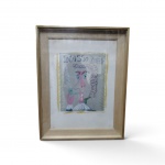 PABLO PICASSO (1881-1973) Fumeur (Galerie Louise Leiris, 1969) Litografia sobre papel. Edição 55/125. Numerada e assinada a lápis pelo artista nas margens inferiores. Impressa por Imprimerie  Mourlot, Paris. Medidas: 41 x 30 cm (imagem) | 77 x 61 cm (com moldura e vidro ). Apresenta marcas de oxidação (foxing) e amarelecimento do papel. OBS : Trata-se de um exemplar da edição limitada de 125 unidades (55/125), muito mais rara e valorizada que os cartazes de tiragem aberta/comercial.