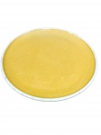 GRANDE PRATO / CENTRO DE MESA DECORATIVO EM CERÂMICA AMARELA  em cerâmica artesanal esmaltada em tom amarelo vivo com fino acabamento craquelado e bordo contrastante em tom claro.Diâmetro: 44 cm.