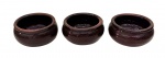 Conjunto com 3 bowls em cerâmica vitrificada - 05x11 cm.