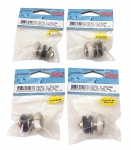 FIXTIC - Conjunto com 4 roldanas em metal para box de vidro - 04x03 cm - lacrado.