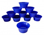 Conjunto com 11 bowls em plástico - 05x11 cm.