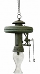 ALEMANHA - GRAETZIN - Antigo candeeiro em metal com manga em vidro - n 911N - 44x24 cm medidas gerais - com desgastes do tempo e pontos de oxidação.
