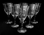 Conjunto com 6 taças em cristal - 19x10 cm