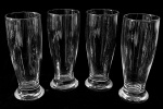 Conjunto com 4 copos em cristal - 14x5,5 cm.