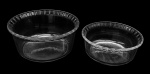MARINEX - Conjunto com 2 bowls em vidro - 08x18 cm o maior e 06x15 cm o menor.