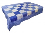 TUTTE BELLI - Cobre leito em algodão - 155x210 cm - leves manchas amareladas e necessitando limpeza.