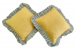 Conjunto com 2 almofadas em tecido encorpado - 47x47 cm medidas gerais.