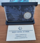 BRASIL P727 500 CRUZEIROS , ENCONTRO DE DOIS MUNDOS (1492-1992) , ESTOJO COMPLETO COM CERTIFICADO.