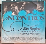 Elis Regina –Encontros: Elis Regina E Seus Amigos Em Encontros Históricos. Selo : Fontana – 6488 115
Formato : Vinil , LP, Compilação. País : Brasil. Lançado : 1981. Capa excelente. Disco excelente. Usado. Necessita limpeza.