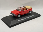 Miniatura Volkswagen Golf Cabriolet 1979, Escala 1:43, Coleção Volkswagen Collection, carrinho de coleção. Item conforme fotos.