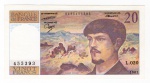 Cédula Estrangeira - França - 20 Francos 1987 P-151b MBC/Sob - Músico Francês Claude Debussy.