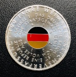 Moeda Alemanha - 20 euros 2019 letra A - FC - Prata (0,925) 18g 32,5mm - Comemorativa 100º aniversário da Constituição de Weimar.