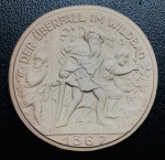 Notgeld 200 Mark Alemanha 1923 - Porcelana Branca - 11,3 g - 43,45 mm - Bad Wildbad - Cidade Wurttemberg.
